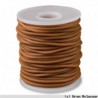 Rubberkoord 2mm beige- per meter - #10341