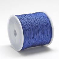 Satijnkoord donkerblauw 1mm - Per 10 meter - #76251