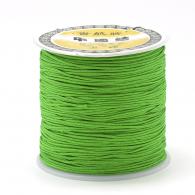 Satijnkoord donkergroen 1mm- Per 10 meter - #20759