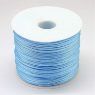 Satijnkoord licht blauw 1mm - Per 10 meter - #76253