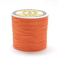 Satijnkoord oranje 1mm - Per 10 meter - #20722
