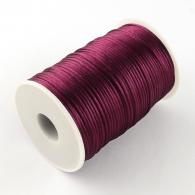 Satijnkoord Paars/ Bordeaux 2mm- per 10 meter - #2757