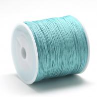 Satijnkoord turquise 1mm - Per 5 meter - #83442