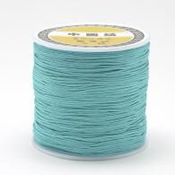 Satijnkoord turquise 1mm - Per 5 meter - #83442