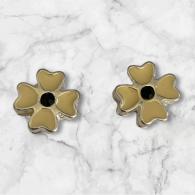 Schuifbedel gekleurde bloem geel - #467611