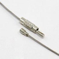 Spang roze Ketting van gecoat staaldraad incl. draaisluiting 45cm - #96069