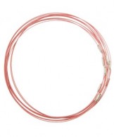 Spang roze Ketting van gecoat staaldraad incl. draaisluiting 45cm - #96069