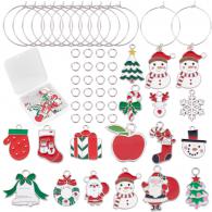 WineCharm set zilverkleur - Kerst - #441169